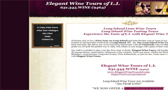 Desktop Screenshot of elegantwinetoursli.com